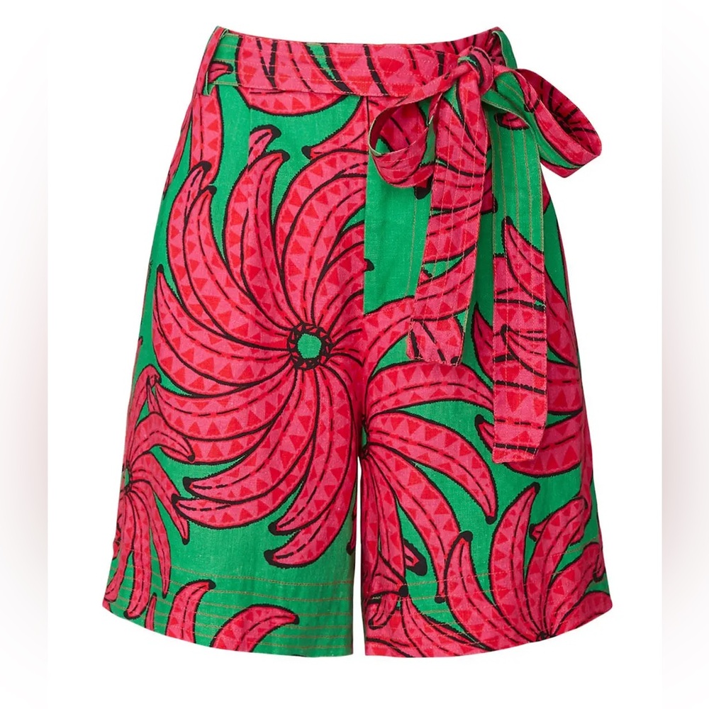 Farm Rio Women’s Banana Pitta Linen Shorts
